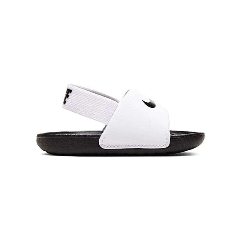 Nike kawa slide hot sale white and black