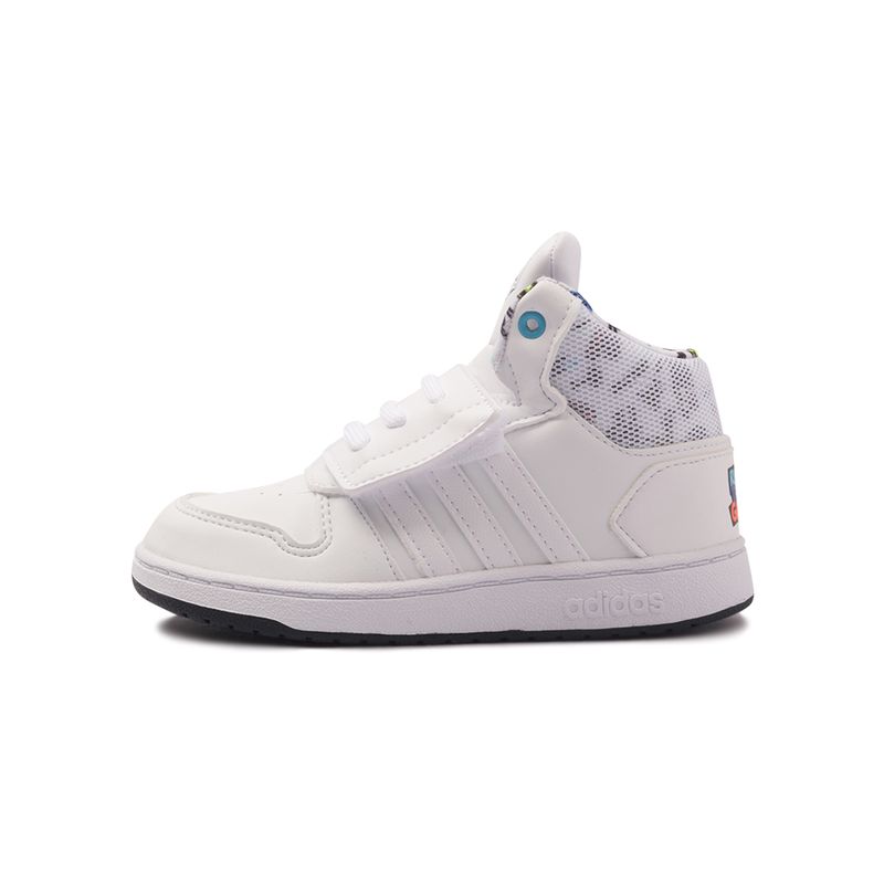 Tenis-Adidas-Hoops-Mid-2-0-Td-Infantil-Branco