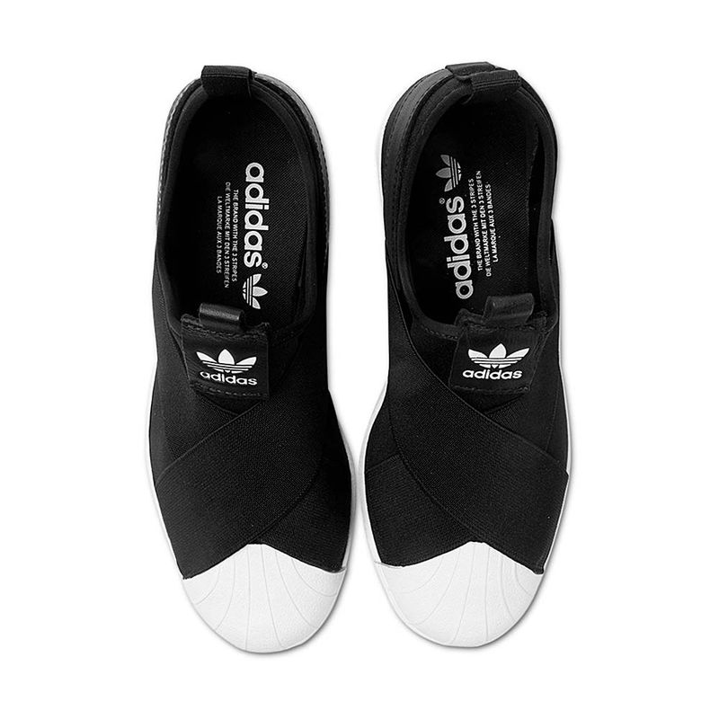 Tênis Slip On Feminino Adidas Superstar W Preto Adidas na Carroussel Kids