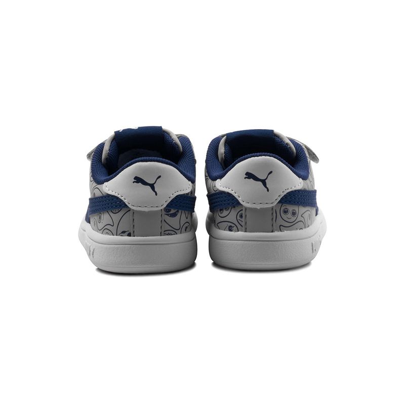 Tenis-Puma-Smash-v2-Monster-Family-TD-Infantil-Cinza-6