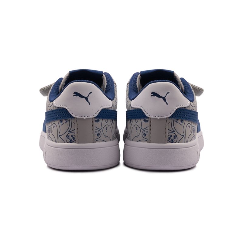 Tenis-Puma-Smash-v2-Monster-Family-PS-Infantil-Cinza-6