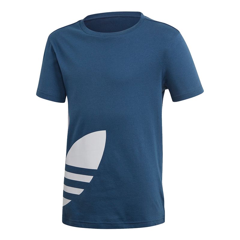 Camiseta-Adidas-Big-Trefoil-J-Infantil-Azul