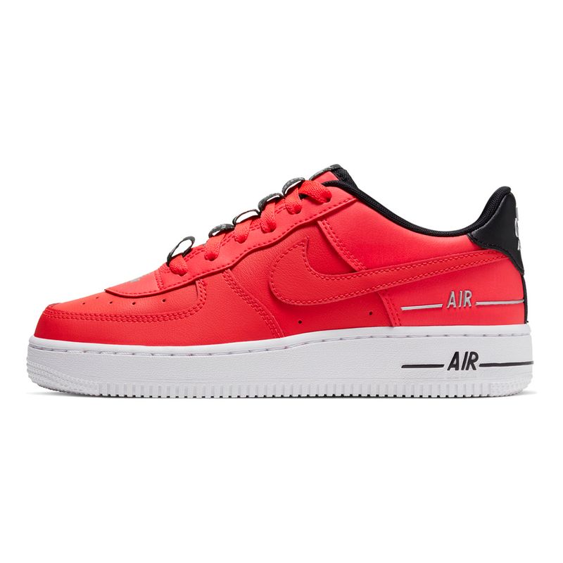 Nike air force hot sale 1 red junior