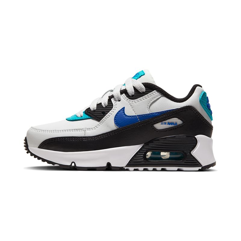 TENIS NK AIR MAX 90 CINZA E AZUL COM CINZA