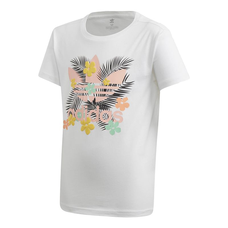 Camiseta-Adidas-Originals-Infantil-Branca