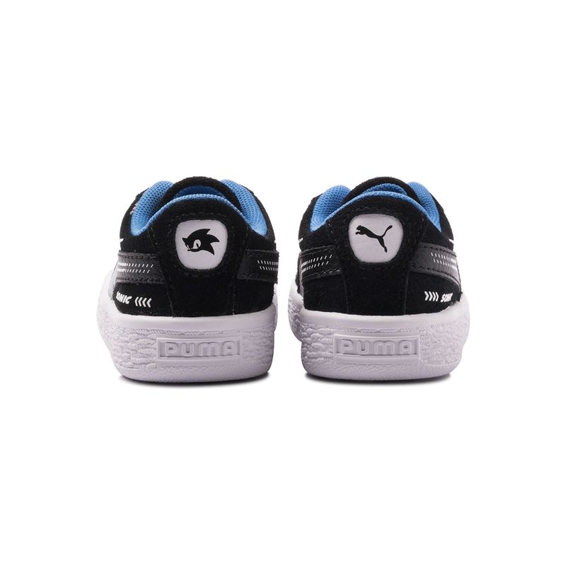 Tenis-Puma-X-Sega-Suede-Sonic-Td-Infantil-Preto-6