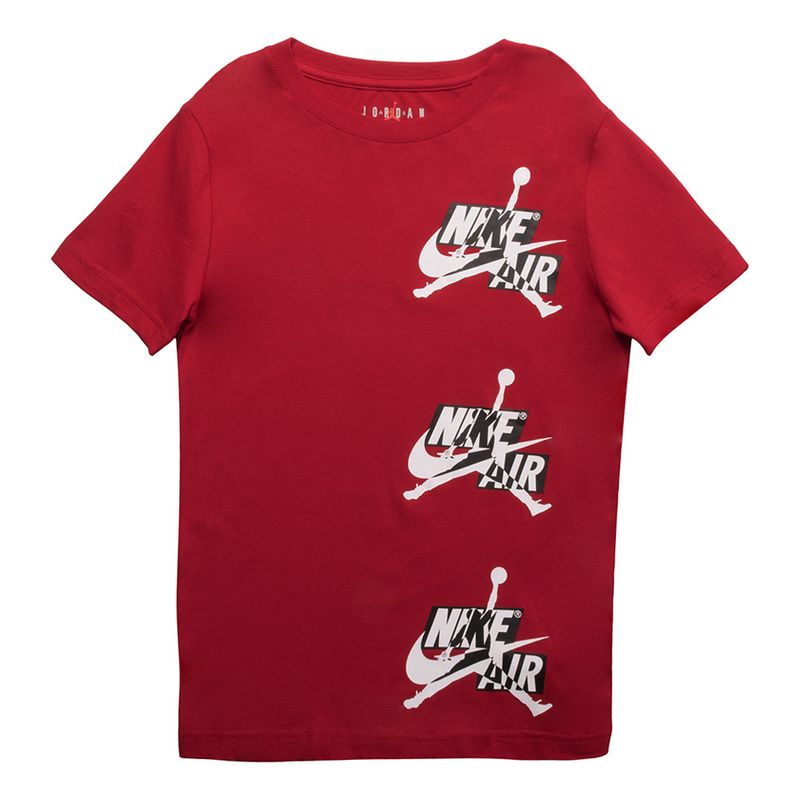 CAMISETA-JORDAN-JUMPMAN-CLASSICS-3PEAT-INFANTIL-Vermelha