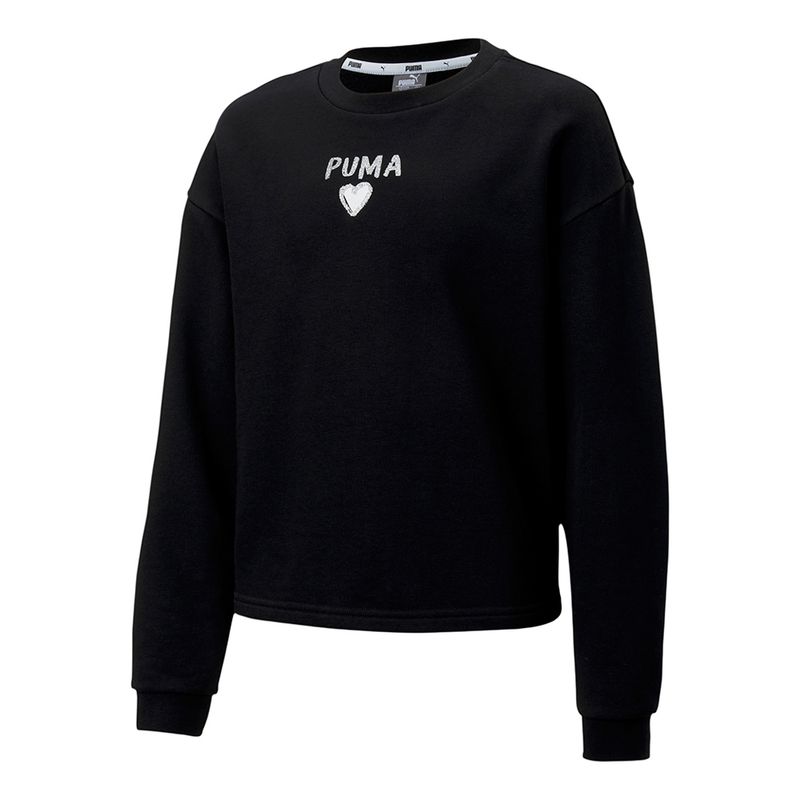 Blusa-Puma-Alpha-Infantil-Preta