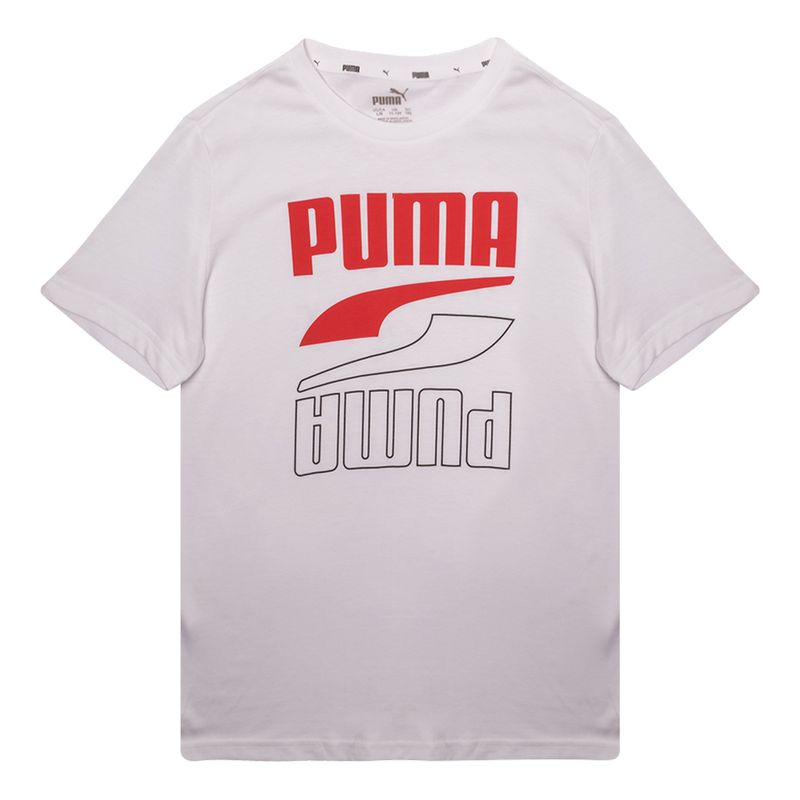 Camiseta-Puma-Rebel-Bold-Infantil-Branco