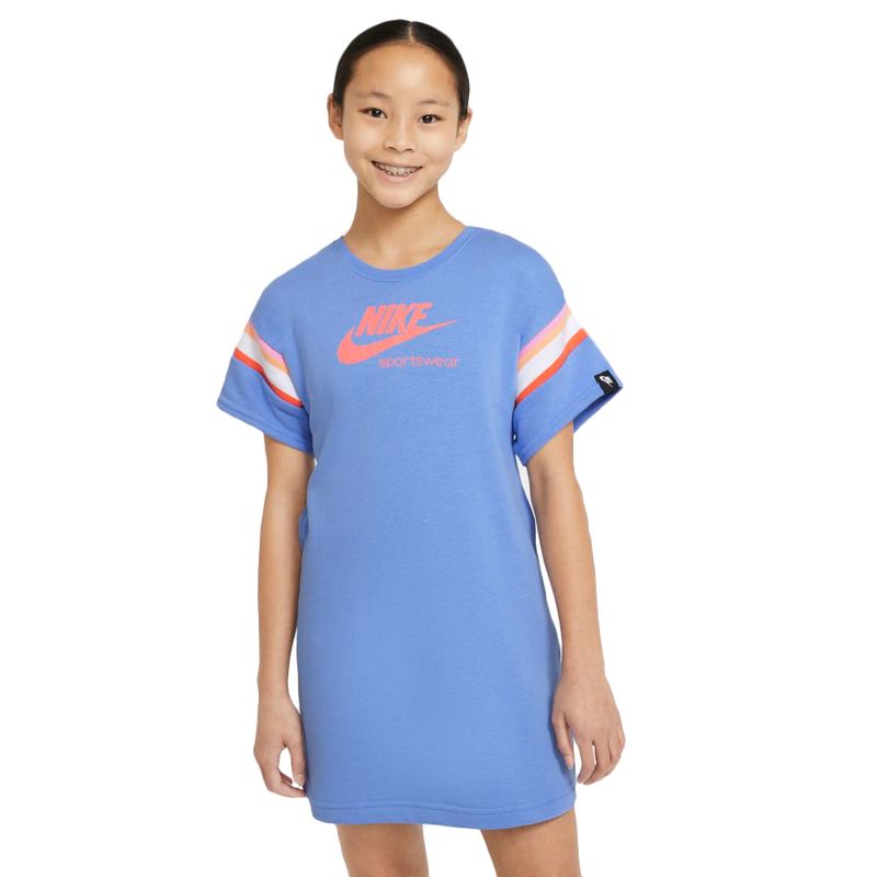 Vestido-Nike-Heritage-Ss-Infantil-Azul