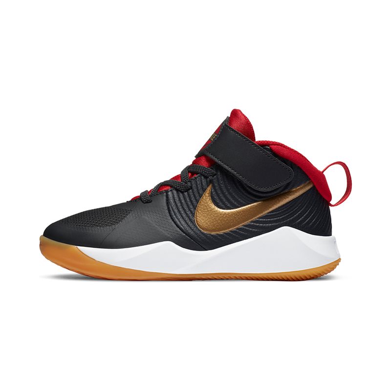 Tenis-Nike-Team-Hustle-PS-Infantil-Preto