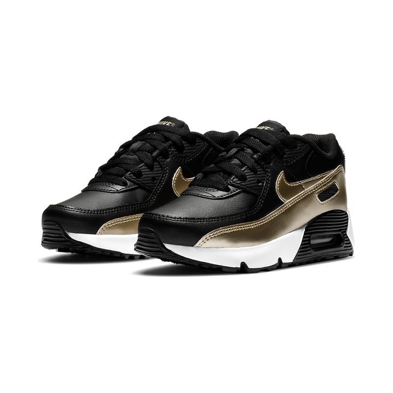 Tenis-Nike-Air-Max-90-LTR-PS-Infantil-Preto-5