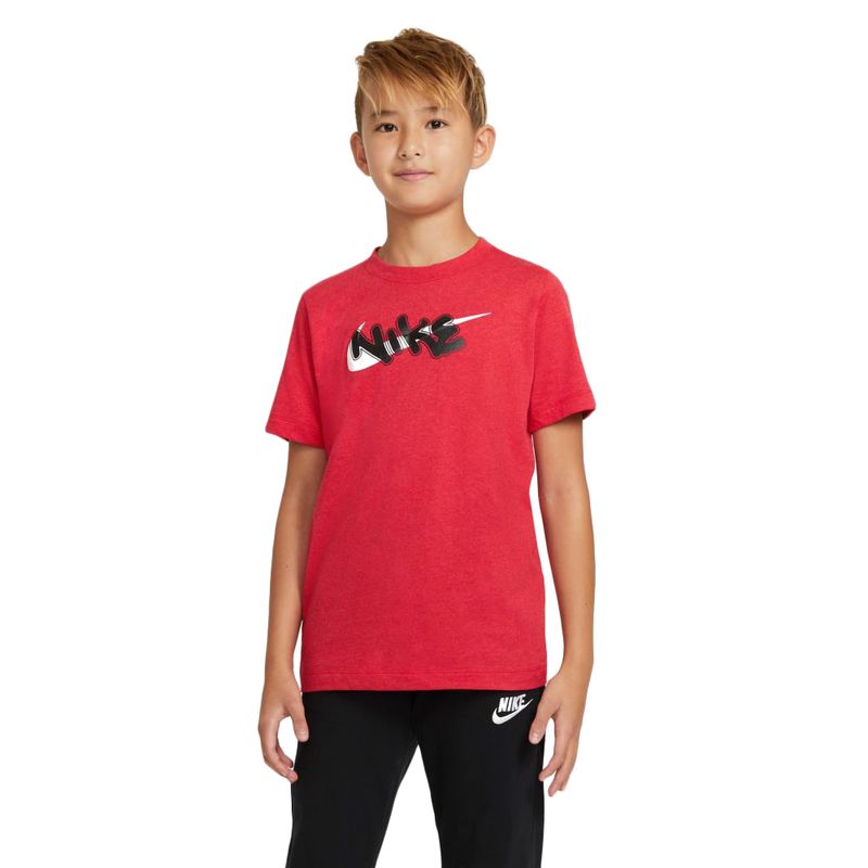 Camiseta-Nike-Rtl-Hook-Brandmark-Infantil-Vermelha