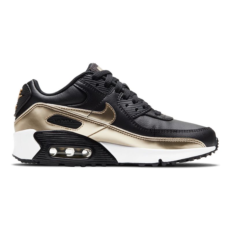 Tenis-Nike-Air-Max-90-Ltr-GS-Infantil-Preto-3