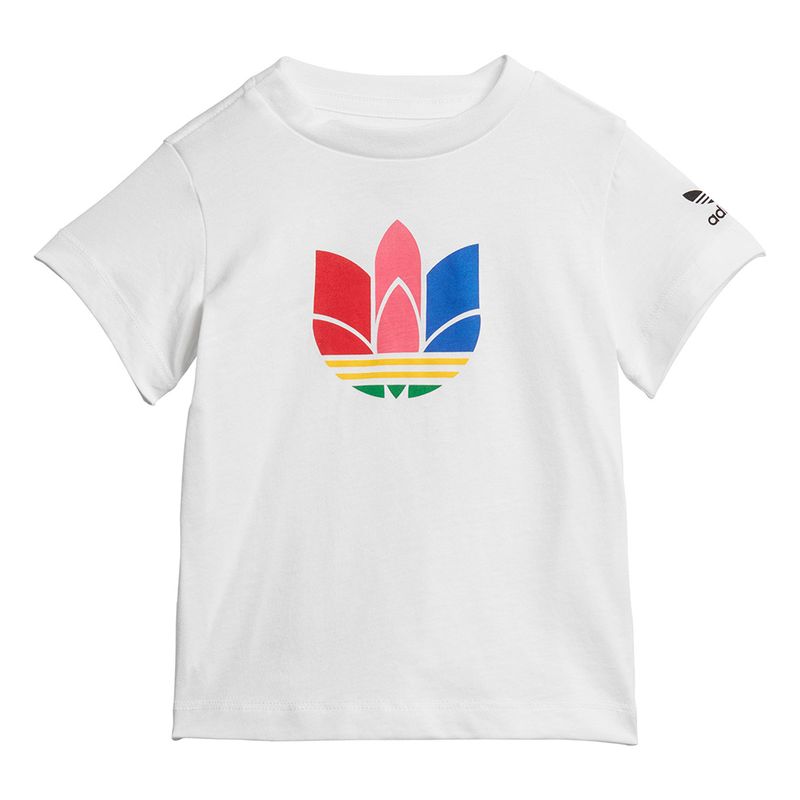 Camiseta-adidas-Trefoil-3D-Adicolor-Infantil-Branca