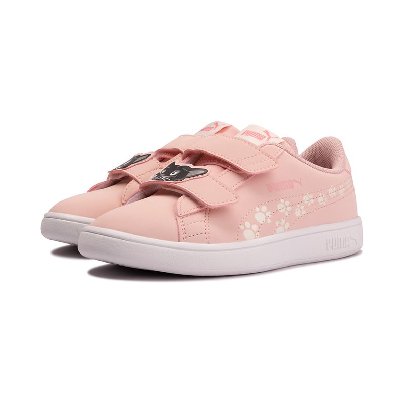 Tenis-Puma-Smash-V2-Animals-PS-Infantil-Rosa-5