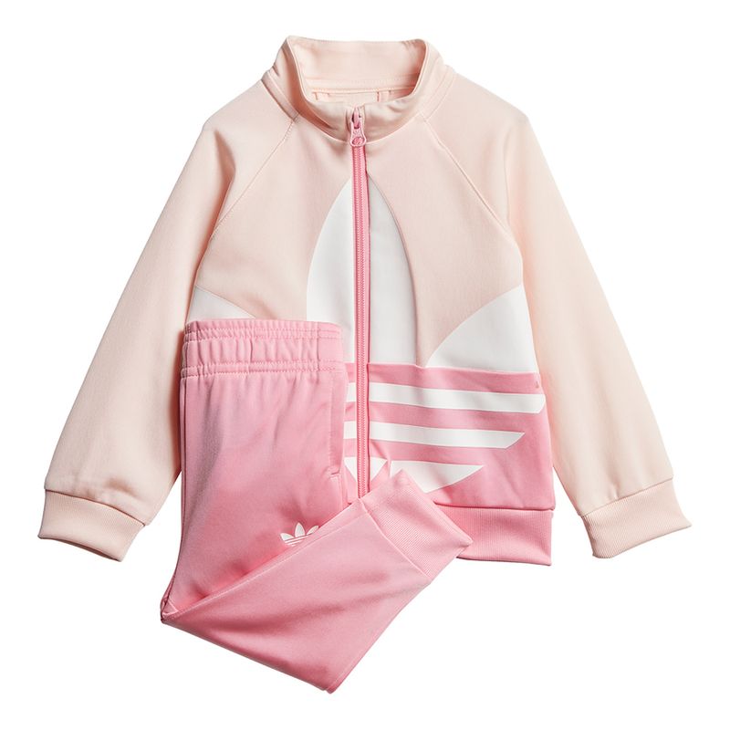 Conjunto-adidas-Big-Trefoil-Infantil-Rosa