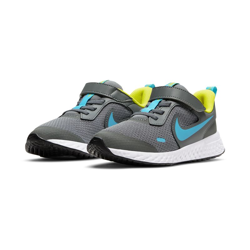 Tenis-Nike-Revolution-5-PS-Infantil-Cinza-5