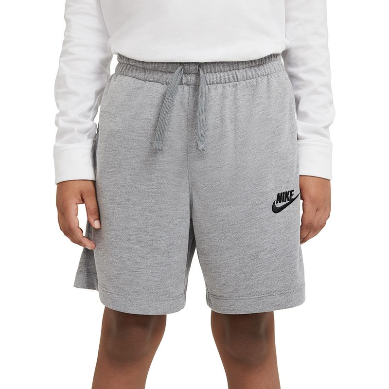 Shorts-Nike-Infantil-Cinza