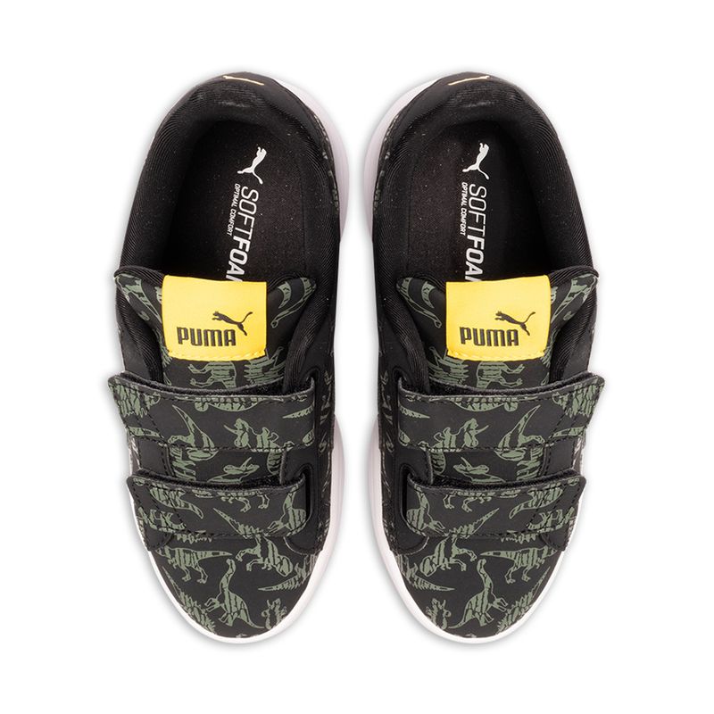 Tenis-Puma-Smash-V2-Archeo-PS-Infantil-Multicolor