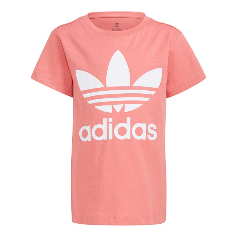 Camiseta-adidas-Originals-Trefoil-Infantil-Rosa