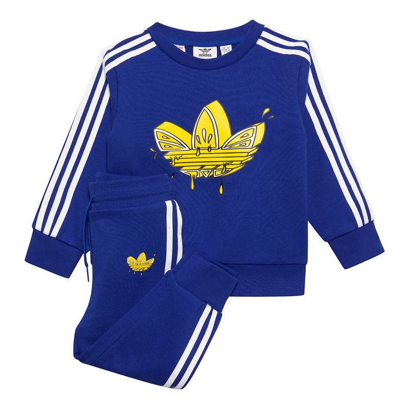 Conjunto-adidas-Crew-Set-I-Infantil-Azul