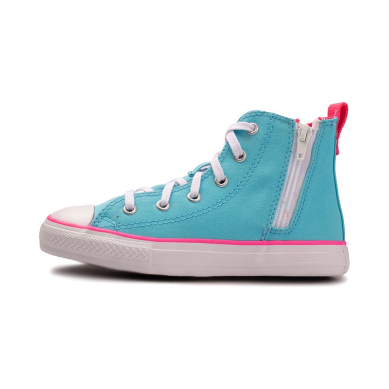 Tênis Converse All Star Chuck Taylor Cano Alto Infantil Unissex CK09330001  - Tênis Converse All Star Chuck Taylor Cano Alto Infantil Unissex  CK09330001 - Bege claro/Colorido - Converse All Star