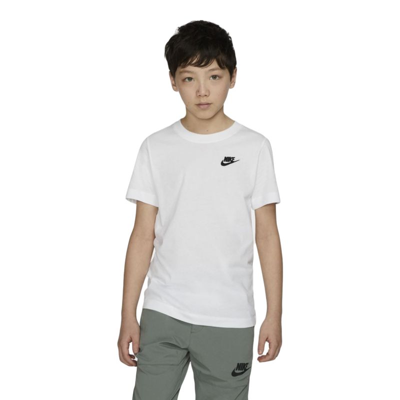 Camiseta-Nike-Futura-Infantil-Branca