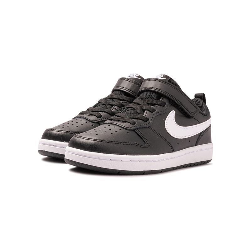 Tenis-Nike-Court-Borough-Low-2-TD-Infantil-Preto