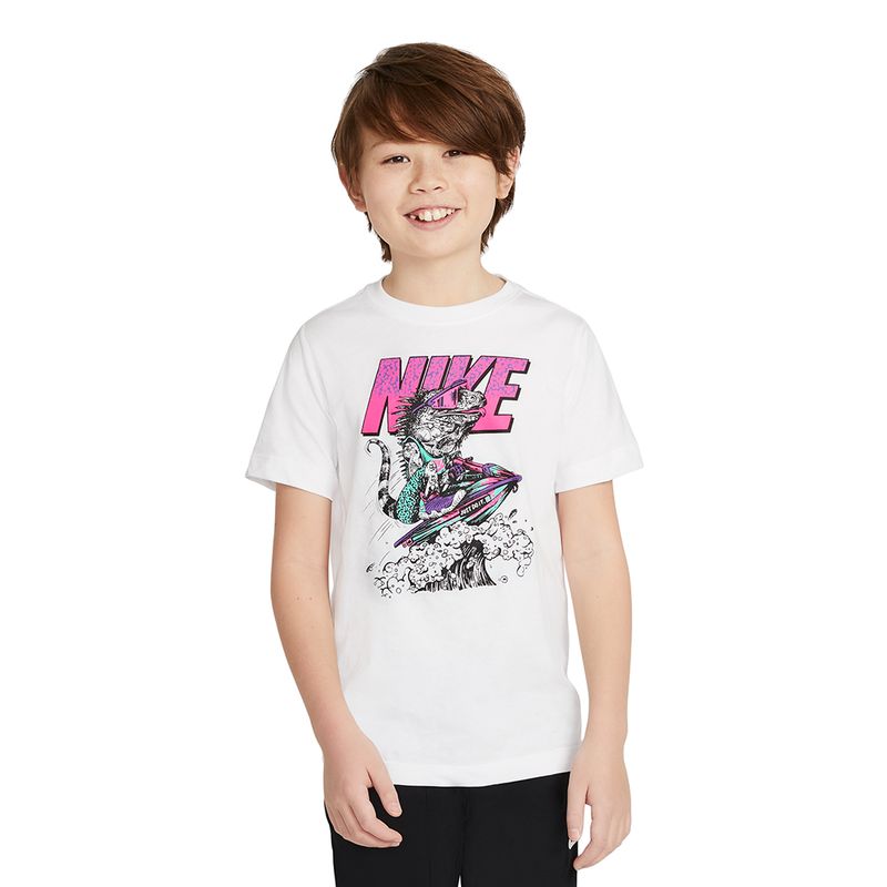 Camiseta-Nike-Beach-Block-Infantil-Branca