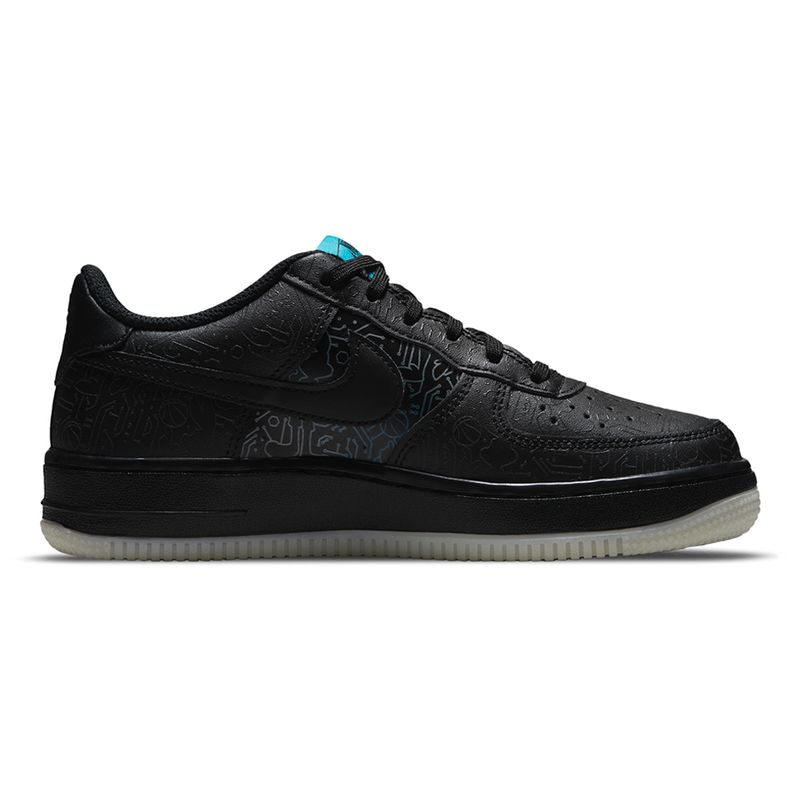 Tenis-Nike-Air-Force-1-GS-Infantil-Preto-3