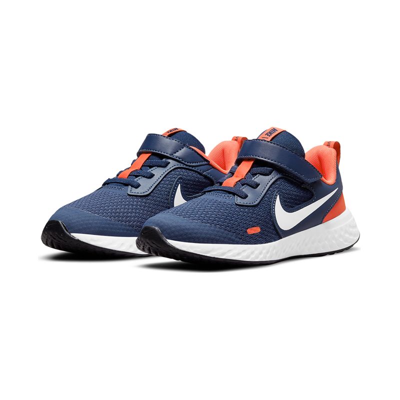 Tenis-Nike-Revolution-5-PS-Infantil-Azul-5