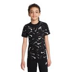 Camiseta-Nike-Swoosh-Infantil-Preta