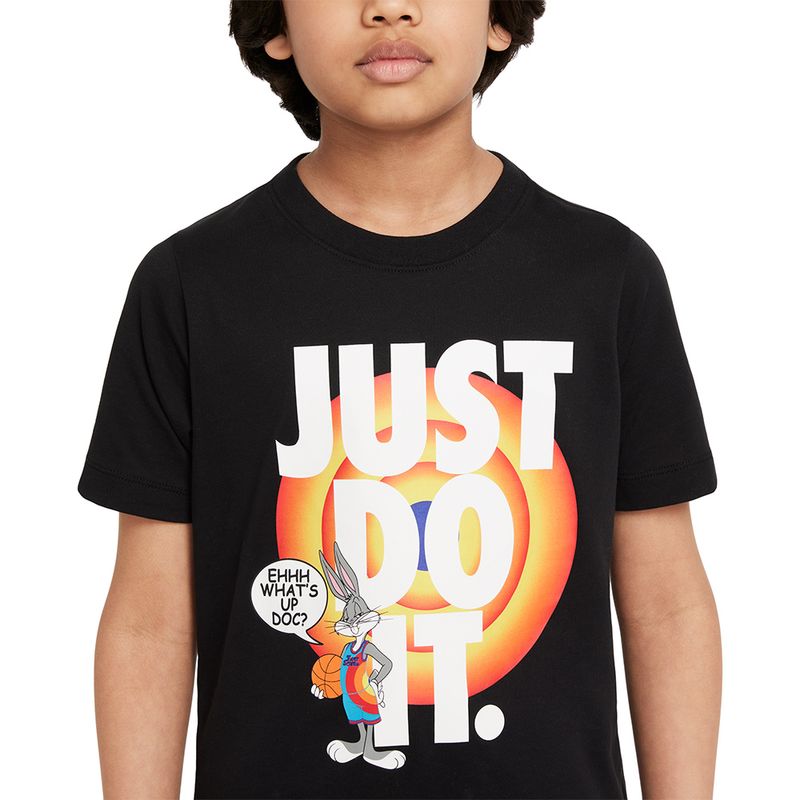 Camiseta-Nike-x-Space-Jam-Dri-FIT-JDI-Infantil-Preta-3