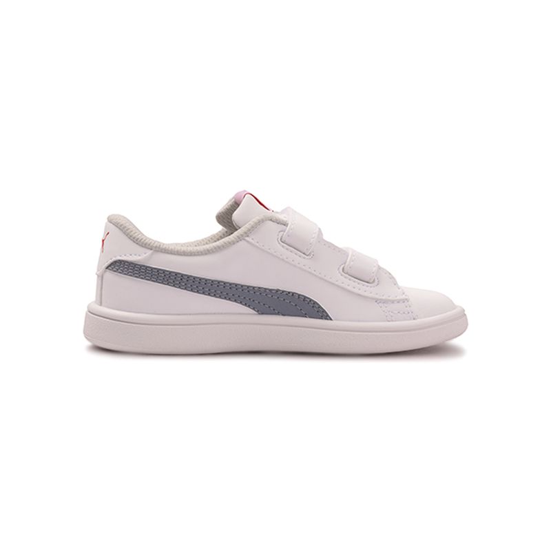 Tenis-Puma-Smash-V2-Sl-Velcro-TD-Infantil-Branco-3