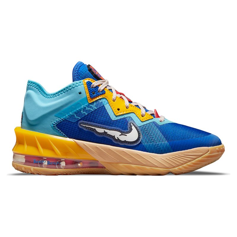 Tenis-Nike-Lebron-XVIII-Low-GS-Infantil-Multicolor-3