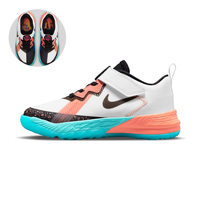 Tenis-Nike-Lebron-XVIII-Low-PS-Infantil-Multicolor