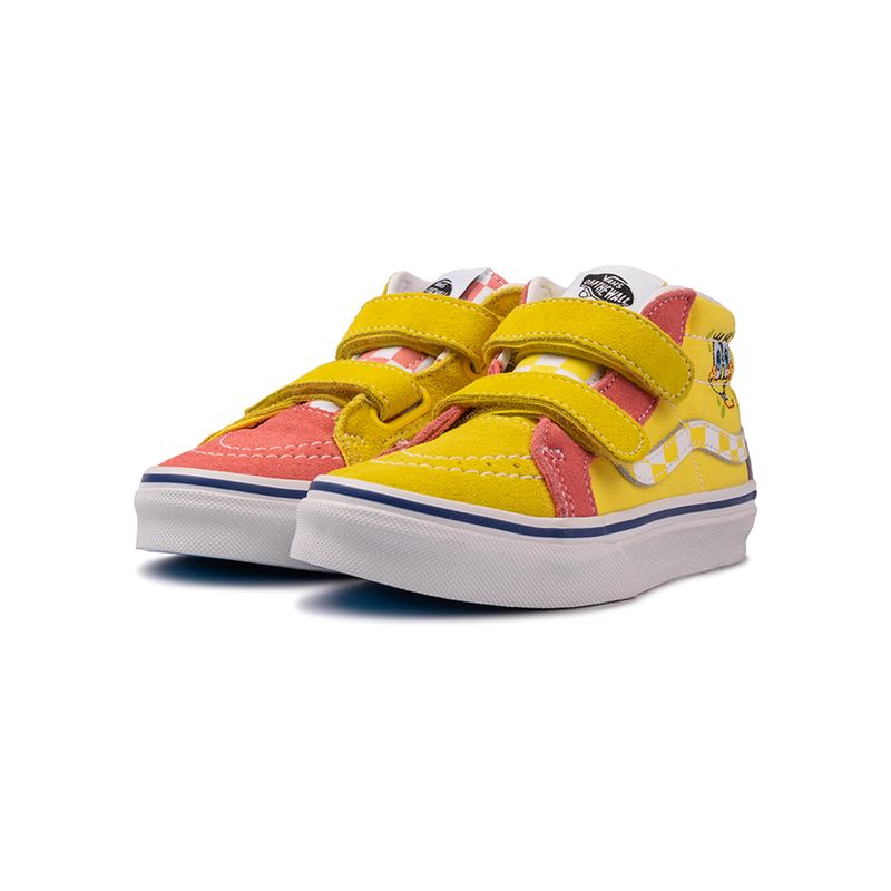 Tenis-Vans-Sk8-mid-Reissue-Velcro-TD-Infantil-Amarelo-5