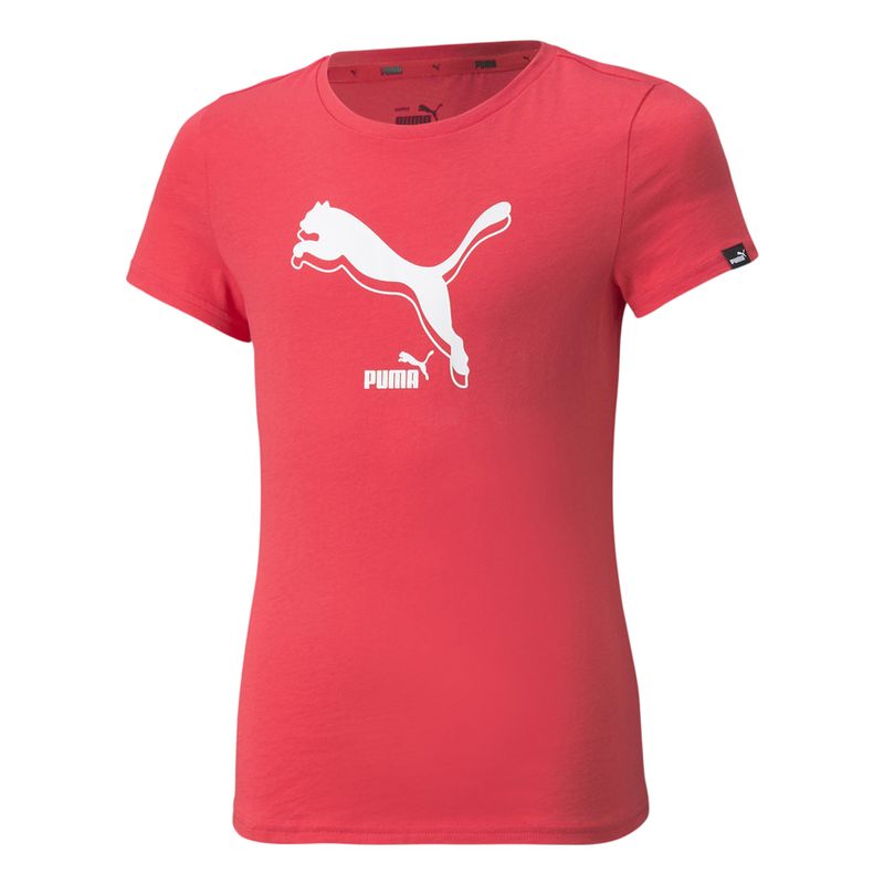Camiseta-Puma-Power-Logo-Infantil-Rosa