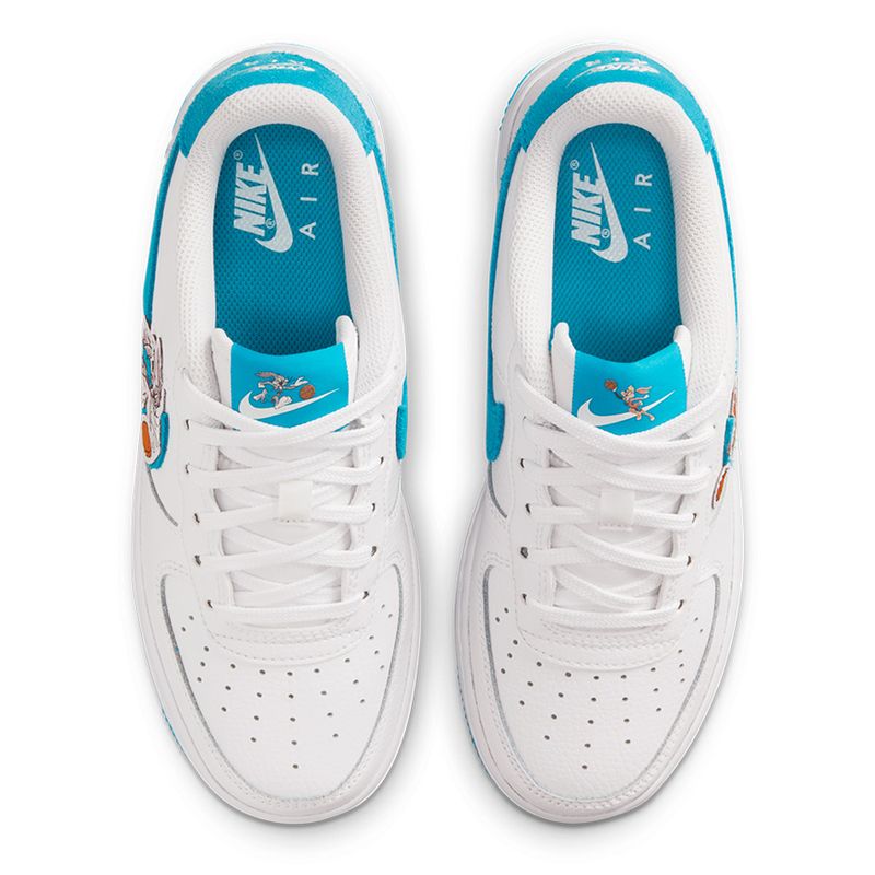 Tenis-Nike-Air-Force-1-GS-Infantil-Branco-4