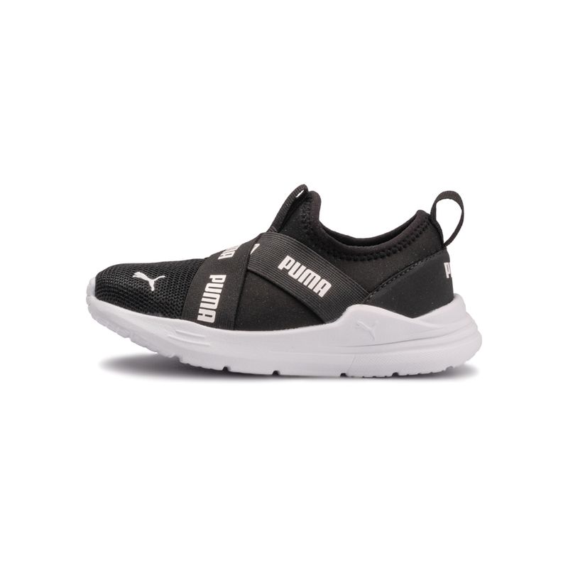 Tenis-Puma-Wired-Run-Slip-On-TD-BDP-Infantil-Preto