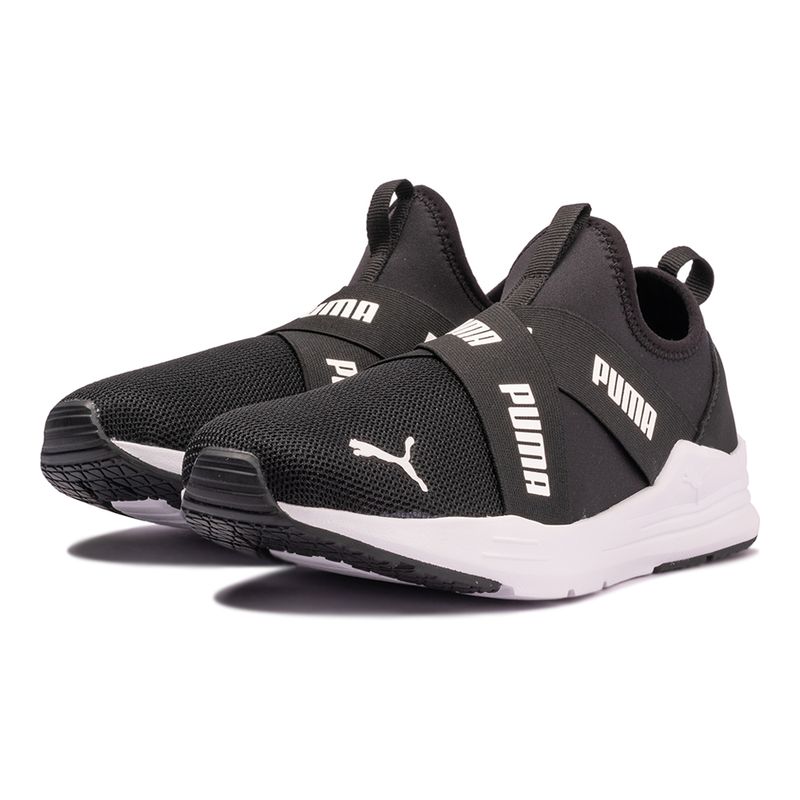 Tenis-Puma-Wired-Run-Slip-On-GS-BDP-Infantil-Preto-5