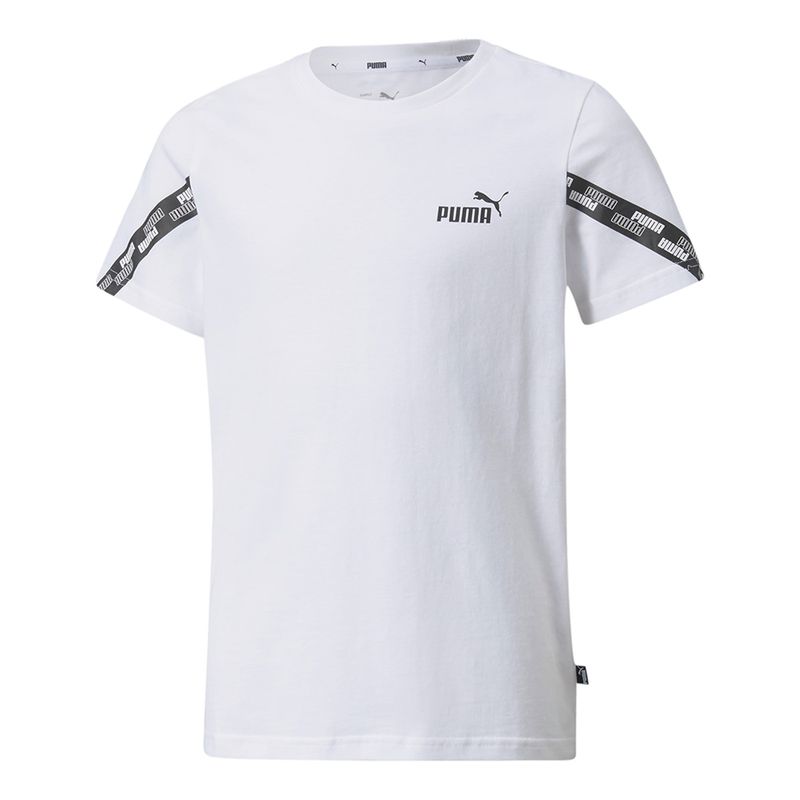 Camiseta-Puma-Power-Logo-Infantil-Branco