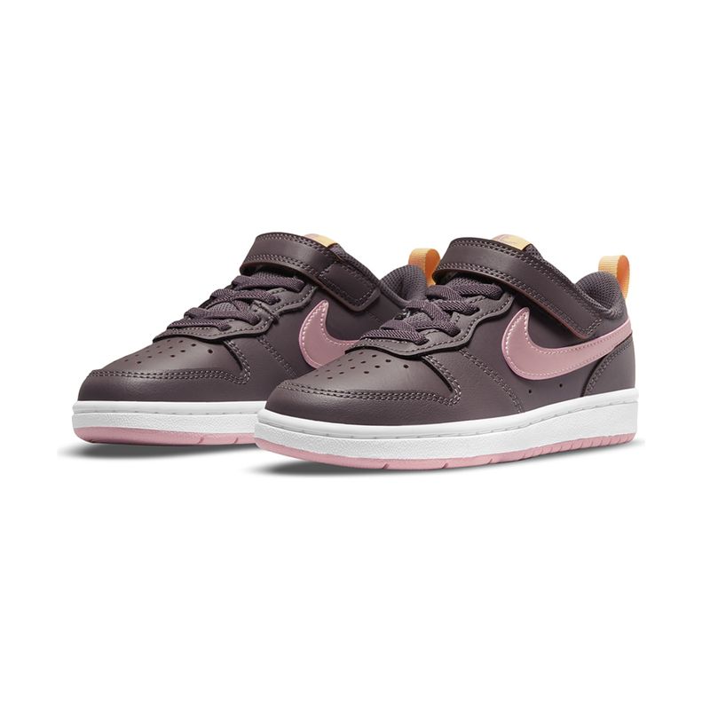 Tenis-Nike-Court-Borough-Low-2-PS-Infantil-Marrom-5