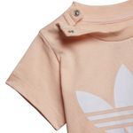 Camiseta-adidas-Trefoil-Infantil-Bege-3