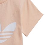 Camiseta-adidas-Trefoil-Infantil-Bege-4