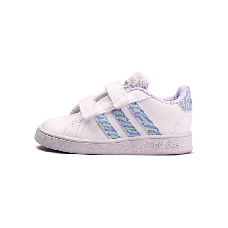 Tenis-adidas-Grand-Court-Zebra-TD-Infantil-Branco