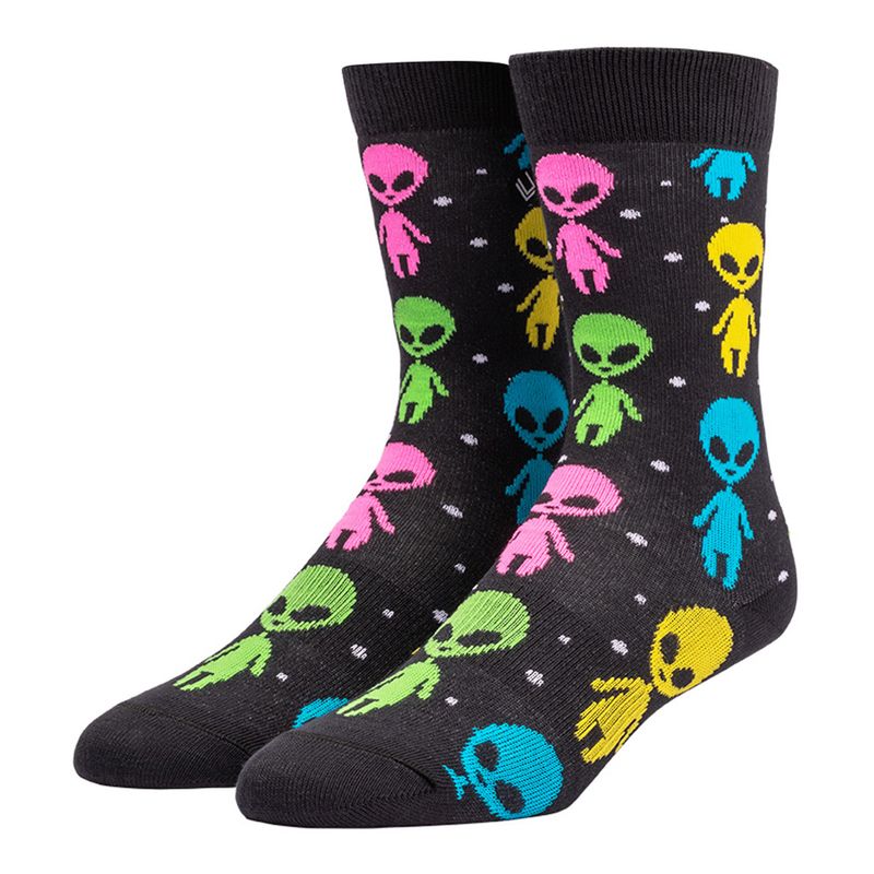 Meia-Lupo-Alien-Cano-Longo-Infantil-Multicolor