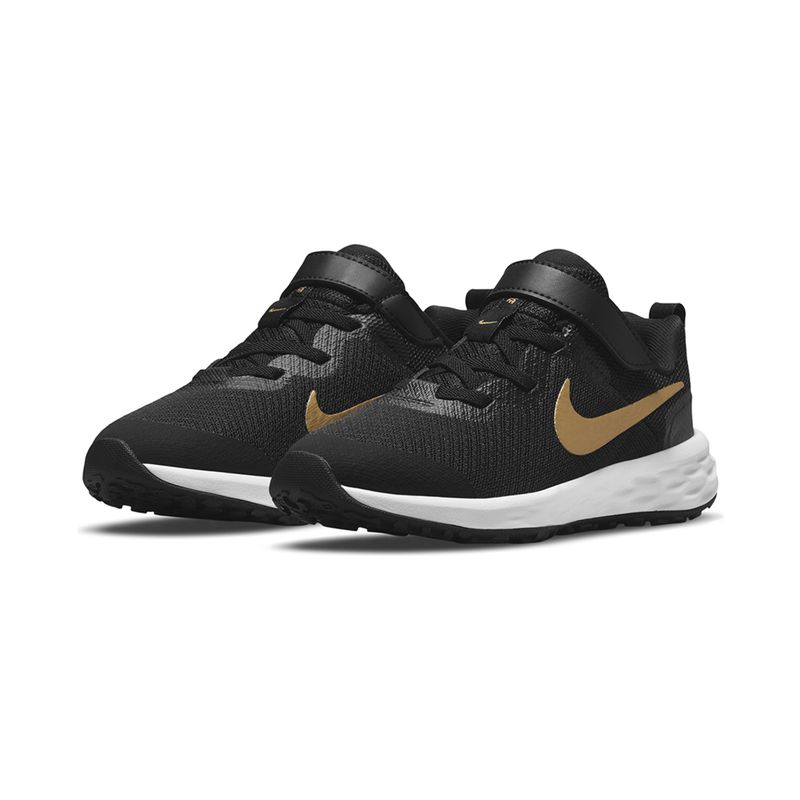 Tenis-Nike-Revolution-6-PS-Infantil-Preto-5