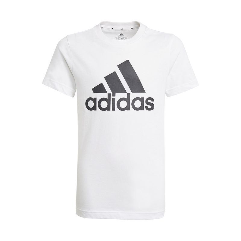 Camiseta-adidas-3Bar-Infantil-Branca